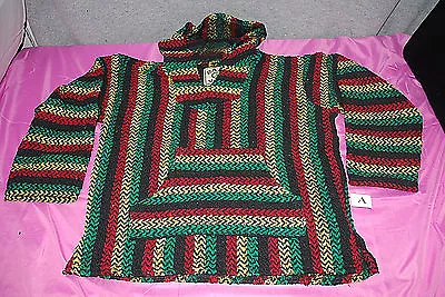 Baja Joe Mexican Unisex Hoodie Poncho / Jacket  Assorted Colors & Sizes  S4718 • $27.99