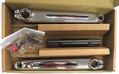 Redline Flight Cranks  175 Mm Or 180 Mm Chrome Old School 3-piece BMX Crank Arms • $135.99