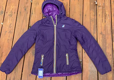 K-Way Lily Thermo + Double Reversible Down Purple Alpine Ski Team Jacket S NWT • $179.95