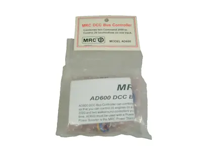 MRC DCC Bus Controller AD600 Combines 2 Command 2000's • $5