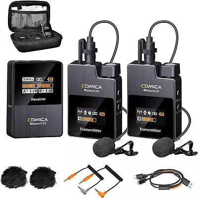 Wireless Lavalier Microphone BoomX-D2 2.4G Compact Wireless Lapel Microphone • $129