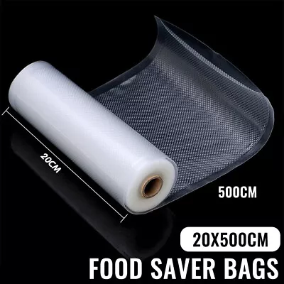 Food Vacuum Sealer Bags Roll Vaccum Food Saver Storage Seal Bag Pack 1Roll • $0.99