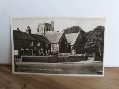 £0.99 • Buy A Vintage Rp Kent Postcard Old Herne Village And Church Herne Bay