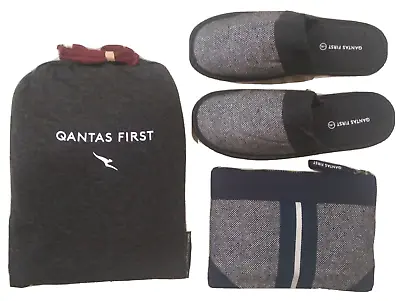 Qantas Pyjamas First Class Large/X-L 👕 Top/Pants👖+ Amenities Pack + Slippers • $45.90