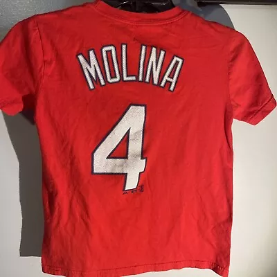 St. Louis Cardinals Yadier Molina Jersey T Shirt. Name/Number. Youth Size S (8) • $10.29
