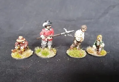 28mm Pro Painted Metal English Civil War Guard Captives X4 ECW Civilians • £42