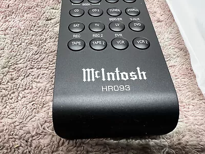 McIntosh HR093 Remote Control • $100