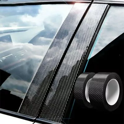 5D Glossy Carbon Fiber Vinyl Film Car Interior Wrap Stickers Auto Accessories • $8.99