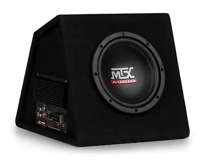 AMPLIFIED MTX 8  RTP8A 120 Watts RMS Vented Subwoofer Box W Remote Bass Control • $169.95