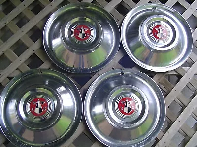 $587.50 • Buy Vintage Antique 1955 56 Hudson Hornet Special Super 8 Custom Hubcaps Wheel Cover
