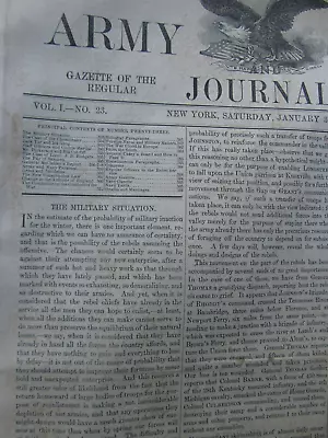 Civil War Army & Navy Journal Meade Berdan Lancers Dragoons Hotchkiss Shell • $32.50