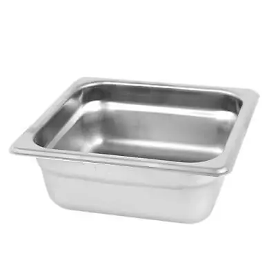 1/6-Size Anti-Jam Stainless Steel Steam Table Pans Hotel Food Pan 2-1/2  Deep • $14.99