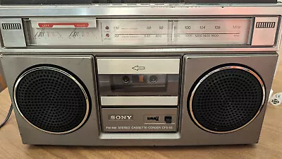 ✨Vintage✨ Sony Boombox FM/AM Cassette Player CFS-55 FULLY TESTED • $119