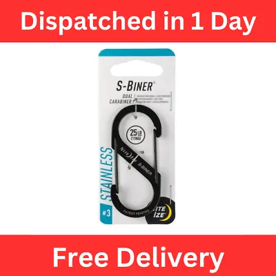 #3 Black S-Biner Dual Carabiner • $4.75