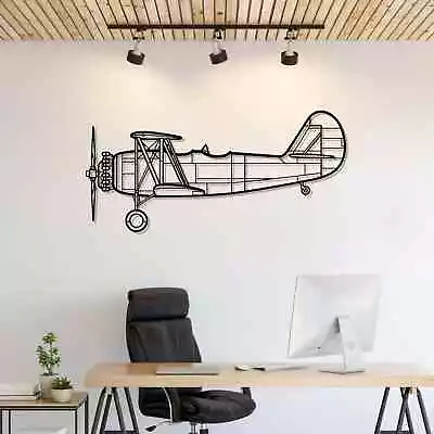 Wall Art Home Decor 3D Acrylic Metal Plane Aircraft USA Silhouette N3N-3 • $87.99