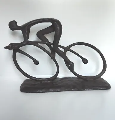 $39.99 • Buy Vintage Bicycle Racer, Cast Metal Sculpture, Trek, Cannondale, Specialized 