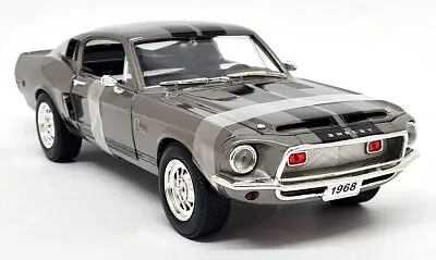 Road Signature 1/18 - Shelby Mustang GT-500 KR 1968 Grey Diecast Scale Model Car • £69.99