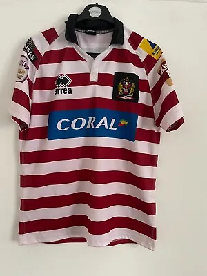 £17.99 • Buy Errea Wigan Warriors Rugby League  Shirt  Used Size M Medium Cl27