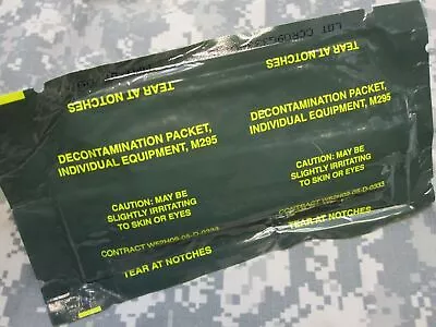 M295 Decontamination Kit Individual Mitts Military Issue Preppers Survivalists • $8.95