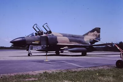 4673 Original Military Aircraft Slide F-4d Phantom 65-0748 Usaf Ang 1984 • $3.50