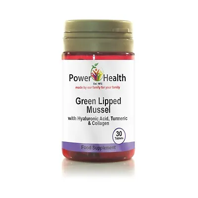 Power Health Green Lipped Mussel BULK | 6 Month Tablet Supply 6x POTS (30+ SOLD) • £39.60