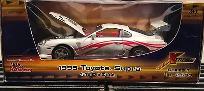 1995 Toyota Supra MK4 White/Red 1/18 Diecast Racing Champions **READ** • $129