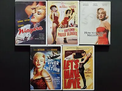 Marilyn Monroe DVD Lot Niagra Prefer Blondes Marry Millionaire River Make Love • $39.99
