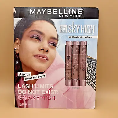 Maybelline Pack Of 3 Lash Sensational Sky High Mascara Blackest Black • $19.99