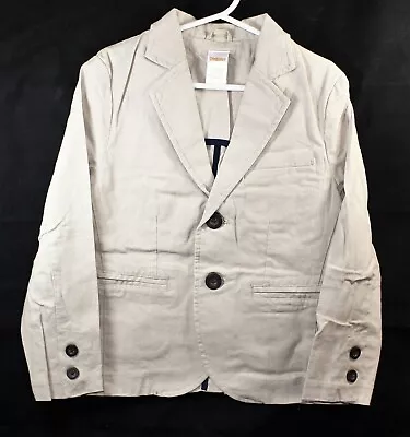 Gymboree Blazer Jacket Beige Linen Blend Boys Size 4 X-Small NEW • $27.95