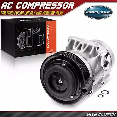 New AC Compressor With Clutch For Ford Fusion 2006-2012 Lincoln MKZ 2010 Mercury • $114.99
