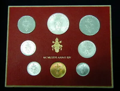 1976 Italy VATICAN Complete Set COINS UNC With Silver In Official Box • $19.99