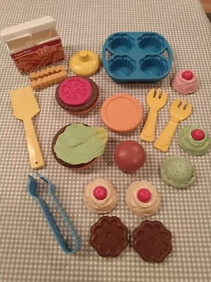 Vintage Fisher Price Fun With Play Food McDonald's Hamburger Cupcakes Lot Of 24 • $50