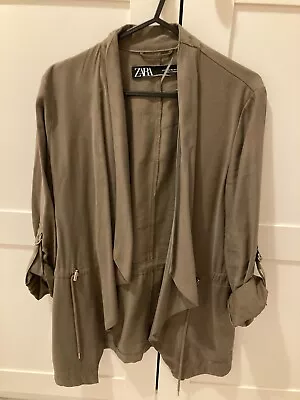 Zara Khaki Overshirt XS • £13
