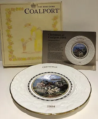 Coalport Collectors Plate CHRISTMAS 1984 - PEACE With Original Box 23cm LN • £10