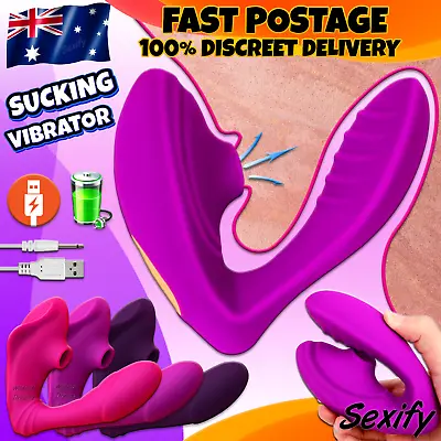 $36.95 • Buy Clitoris Sucking Vibrator Oral Tongue Clit Stimulator Sucker Pump Woman Sex Toy