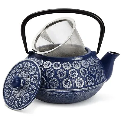 Japanese Cast Iron Teapot With Infuser For Loose Leaf And Tea Bags (34oz) • $26.29