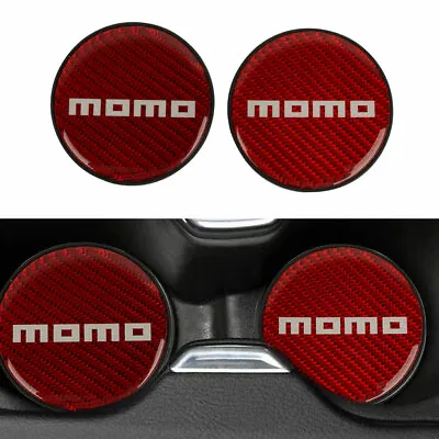 X2 MOMO Carbon Fiber Car Cup Holder Pad Water Cup Slot Non-Slip Mat Universal • $12.88