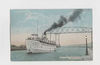 1920 Duluth Minnesota Canceled Postcard - Steamer North America • $2.99