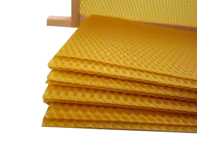 Unwired Super Foundation X 10 Sheets -National 341mm X 127mm - 100% Beeswax • £14.85