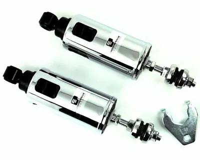 Progressive 422 Chrome Adjustable Rear Lowering Shocks 2000-2017 Harley Softail • $574.95