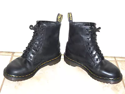 Vintage Women's Dr. Doc Martens 1460 Air Wair Leather Combat Boots Us 6m Uk 5m • $59.99