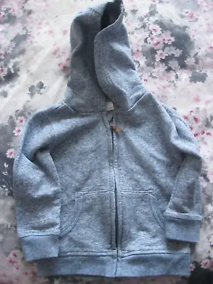 F & F (Tesco) Blue Marl Long Sleeved Hoodie. 18 - 24 Months. • £1.99