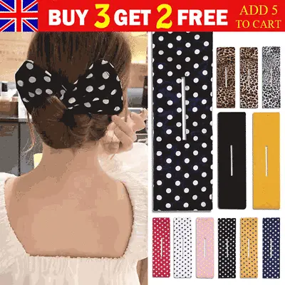 £3.07 • Buy Womens Lazy Hair Curler Magic Hair Bun Maker Styling Donut Bow Former Twist Band