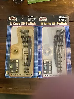 N Scale Track Atlas 2704  2705 Code 80  Switch Turnout  Left & Right Lot • $30