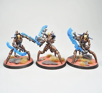 Warhammer 40k Army Necron Skorpekh Destroyers X3 Painted • £49.99