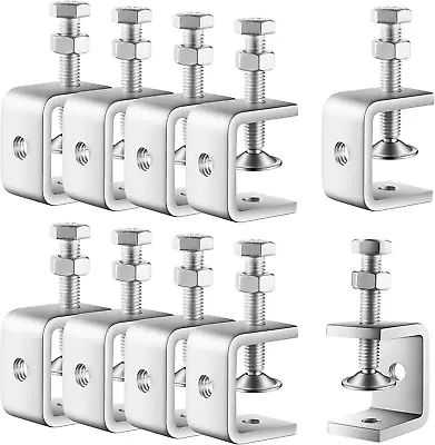 10 Pcs 304 Stainless Steel C Clamp Mini Tiger Clamp 1Inch Heavy Duty Metal U Cla • $39.98