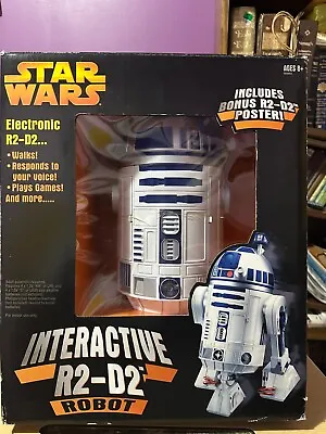 Hasbro Star Wars  Voice Activated R2-D2 Interactive Astro-mech Robot 2002 • $275