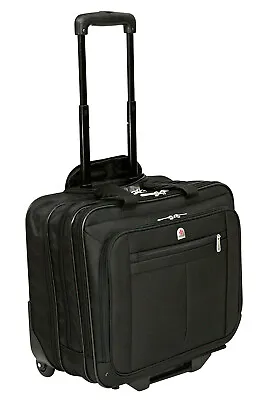 £79.95 • Buy New High Quality Wheeled Business Flight Pilot Bag Case Briefcase Hand Luggage