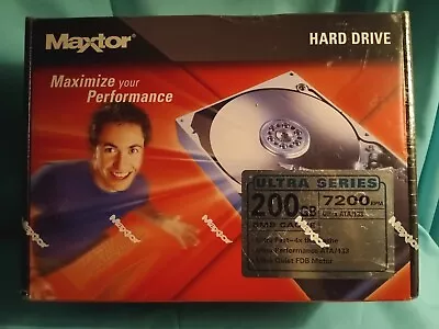 Maxtor Ultra Series 200GB 7200 RPM Ultra ATA/150 Internal Hard Drive Sealed NEW • $37