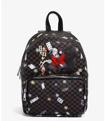 KAKEGURUI YUMEKO & KIRARI CHECKERED MINI BACKPACK Playing Cards & Poker Chips • $46.85